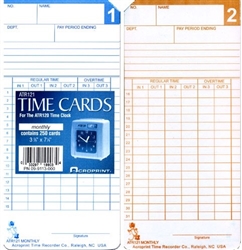 Acroprint Time cards