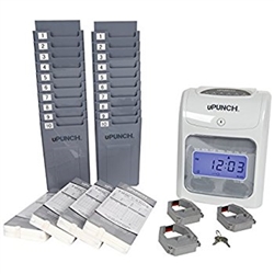 The uPunch HN4000 electronic calculating time clock Bbundle