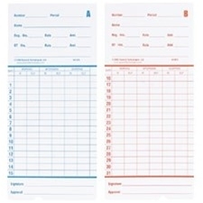 Compumatic TR series Semi-Monthly/Monthly Time Cards (500 pk)
