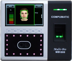 Multi-Bio MB1000 25 employee Face Recognition & Biometric time system