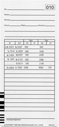 Acroprint ES1010 Time Cards (Pack of 100) for ES1000 time clocks
