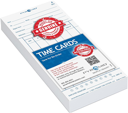 100 Pyramid Time Cards for 3800 Time Clock