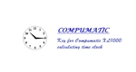 Single Key for Compumatic XL1000 calculating time clock