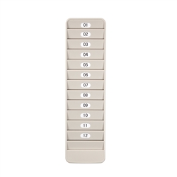 500-12 Pyramid Time Systems Employee Badge Rack - 12 Pocket &#8203;&#8203;
