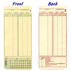 Acroprint A1181000099 - Numeric Time cards 000 - 099 (box of 1000)