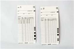 Time cards for Amano MJR-PLUS time clocks