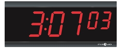 Pyramid 6-Digit LED Digital Clock (For POE) Power Over Ethernet clock. - Add on clock to &#8203;Pyramid Power Over Ethernet (POE) Digital 5 Clock Kit&#8203; system.
